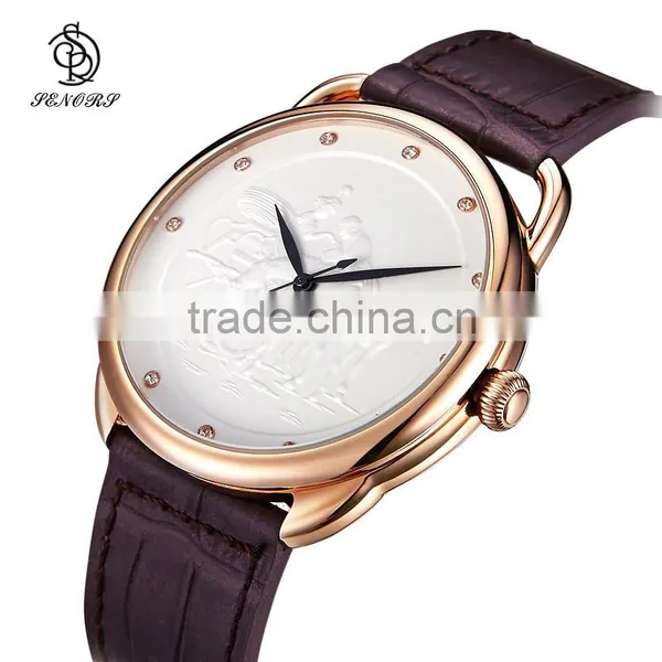 2016 Best Leather/nato Frabic Straps Fashion Couple Watches Gift Set Quartz Couple Watches