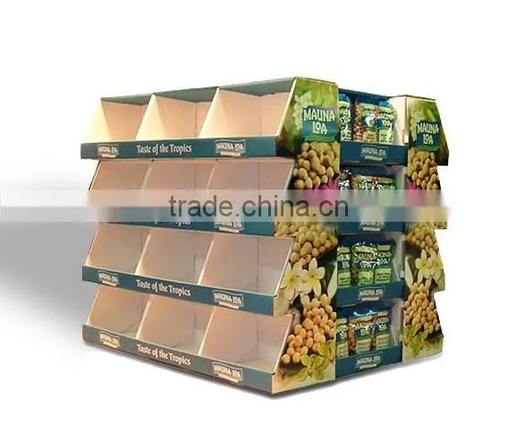 Supermarket Cardboard Pos Display Stands
