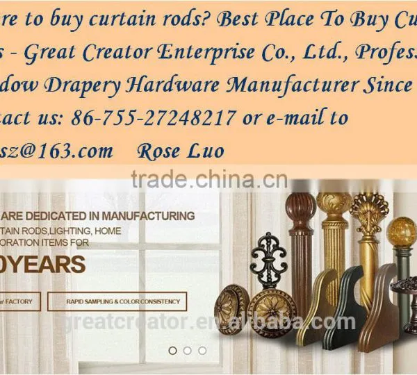 High Quality Wooden Curtain Rod Made In China photo-4