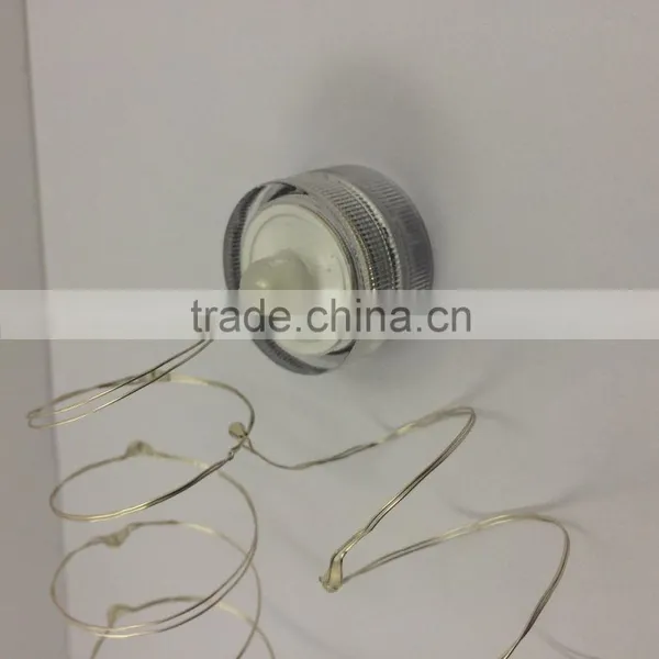 Button Battery Operated Fairy Copper Wire Led String Lights for Wedding Decoration Wholesale photo-4