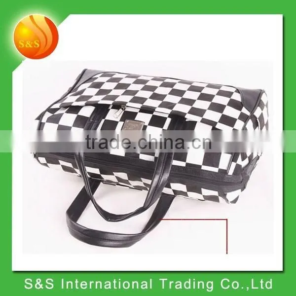European Style Fashionable and Fancy Chequer Travel Bag photo-3