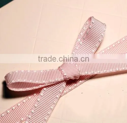 100% Polyester Decoration Woven Dot Ribbon Custom Printed Ribbon photo-4