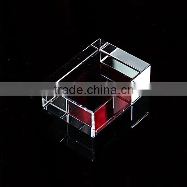Yijia High Quality Crystal Glass Plaque/block, Blank Rectangle Crystal Cubes photo-5