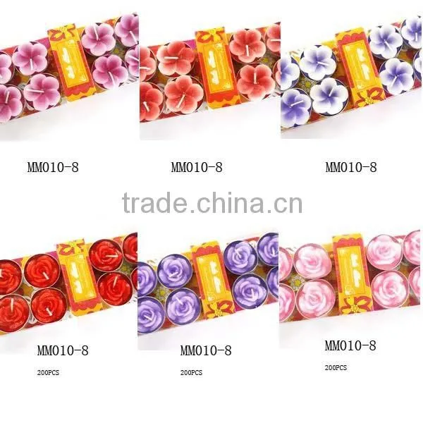 8pcs Flower Floating Tealight Candle