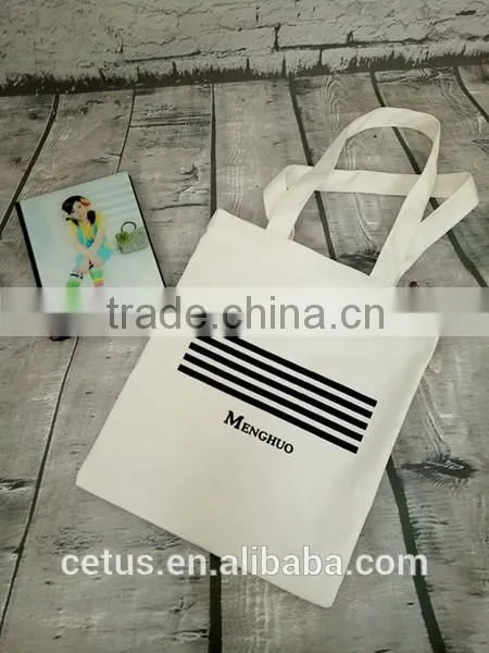 Factory Price Recyclable 8oz Cotton Canvas Tote Bag for Shopping photo-2