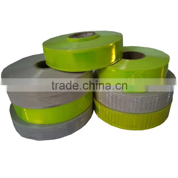 5 cm Luminous Reflective Tape PVC Belt Safety Warning Lattice Clear Reflective Tape photo-2
