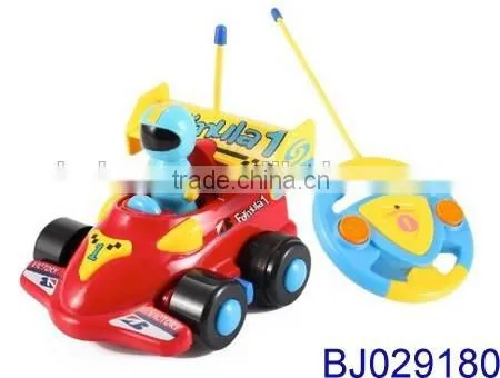 New Red Cartoon R/C F1 Go Kart Race Car Toy for Toddlers