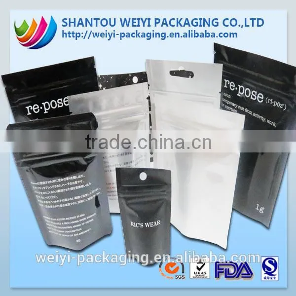 Food Packaging Resealable Plastic Foil of Aluminum Packaging Bags