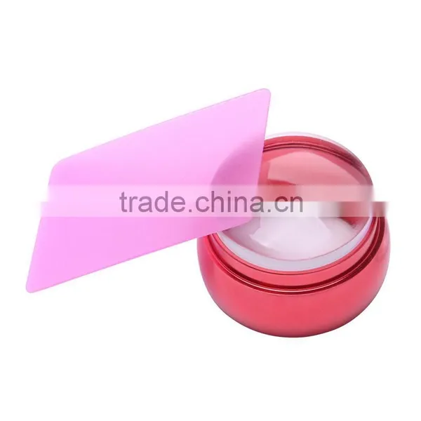 Nail Art Round Silicone Stamper Stamping Transfer Image Scraper Plate Template photo-5