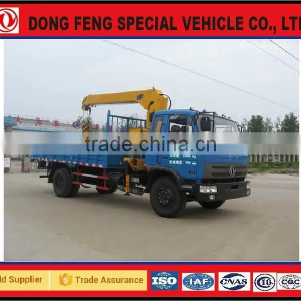 DongFeng 4*2 Cargo Truck With Hydraulic System Truck Mounted Crane Chassis EQ5160 for Sale