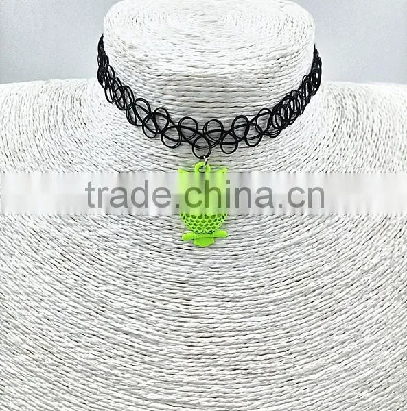 2015 Fashion Hot Sale Plastic Elastic Tattoo Necklace photo-2