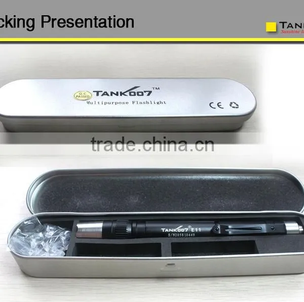 Dry Battery Power Source and Mini LED Light Torch Flashlight Silver photo-4