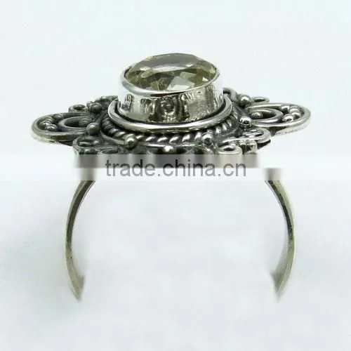 Excellent !! Citrine 925 Sterling Silver Ring, Online Silver Jewelry, Indian Gemstone Silver Jewelry photo-6
