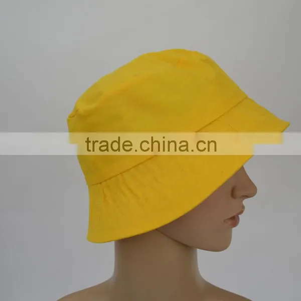 Promotion Yellow Cheap Bucket Hat Plain