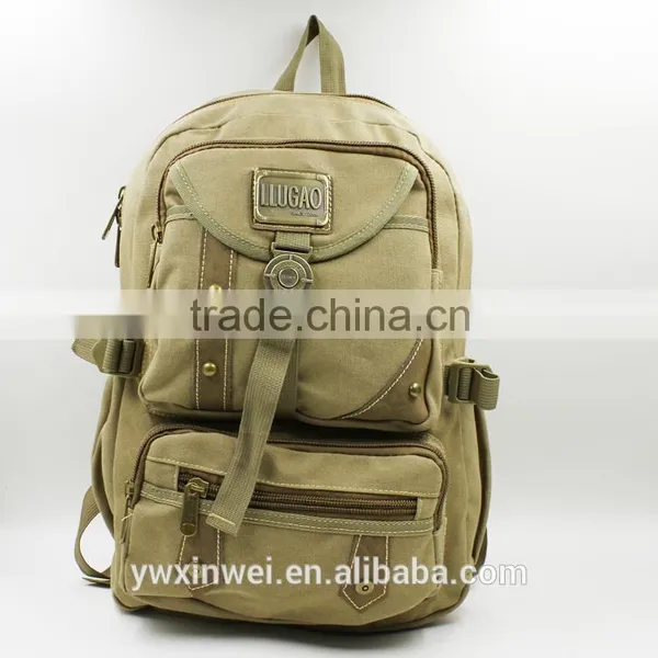 Classic Style Canvas Backpack, Canvas Backpack for College Backpack or Outdoor Backpack