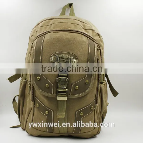 High Quality Canvas Backpack With Good Hardware,canvas Backpacks for School