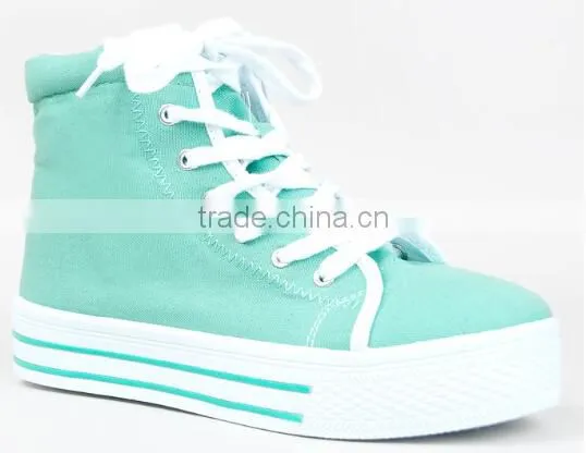 Street Casual Lace Up High Top Platform Sneaker Shoe,canvas Sneaker photo-5