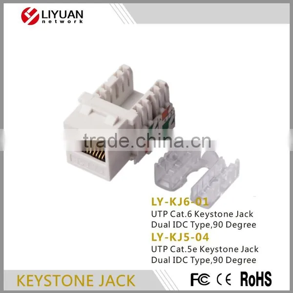LY-KJ6-01 UTP Cat.6 Keystone Jack krone rj45 modular jack
