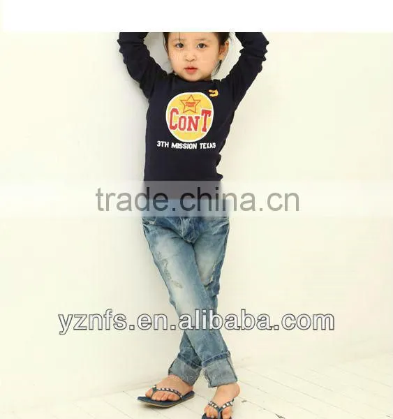 Kids Shirt 100%cotton High Fashion New Design Printed Korean Style Cute Children's Blouse In2012-2013
