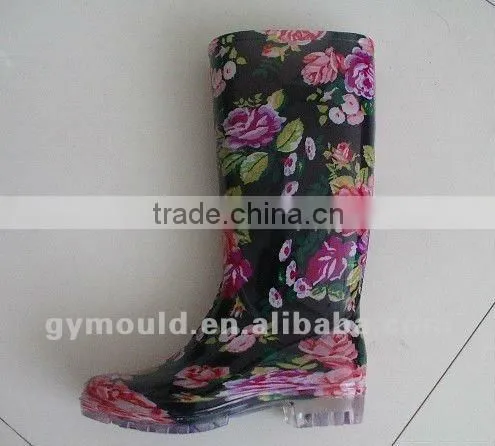 Women Fashion Wellington Boots Cheap Plastic Rain Boots for Women