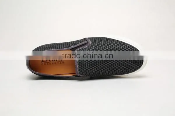 KPU/cow Leather /elastic Fabric Casual Shoes photo-4