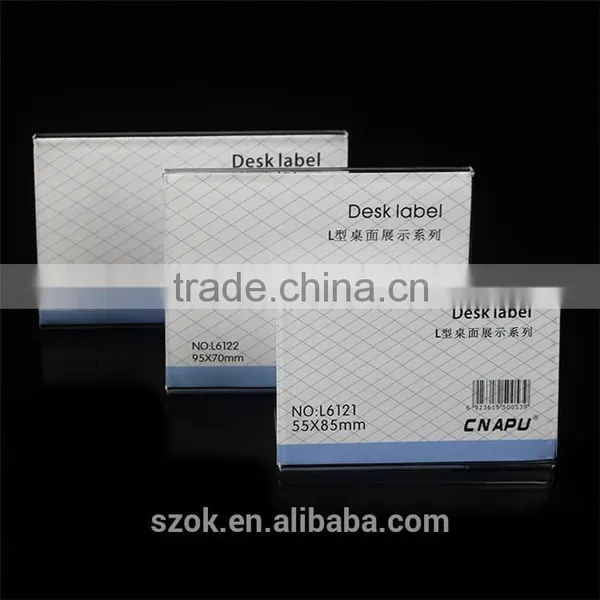 Tabletop Fashionable Clear Acrylic Label Holders photo-2