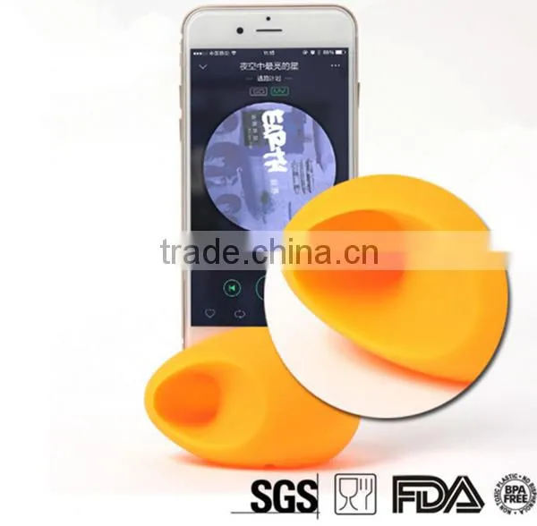 New Promotion Portable Cellphone Accessories Silicone Music Speaker For Cell Phone photo-2
