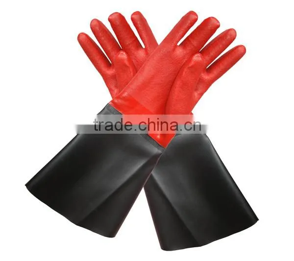 High Quality Reinforced Cuff PVC Glove photo-3