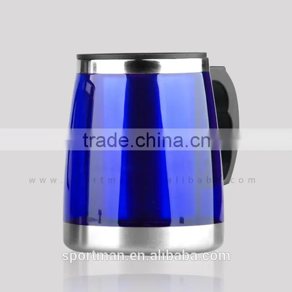 16oz Eco-friendly Feature and Metal Material Stainless Steel Travel Mug With Slider Lid Best Double Wall With Custom Logo Mug photo-2