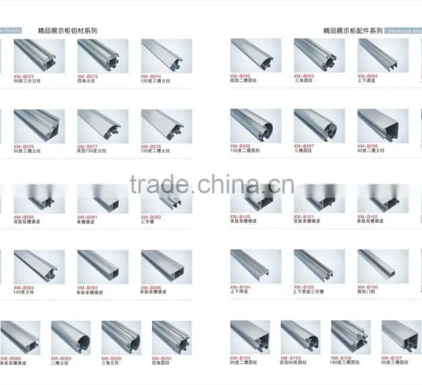 Nice Jewelry Display Showcase Profile Jewelry Store Showcase Aluminium Profile for Showcase photo-4