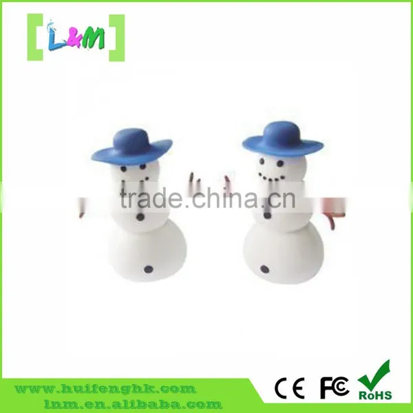 Funny Snow Man for Christmas Gifts Small and Cute Usb Flash Drives With Pvc Material Selling at Bolltom Price photo-5