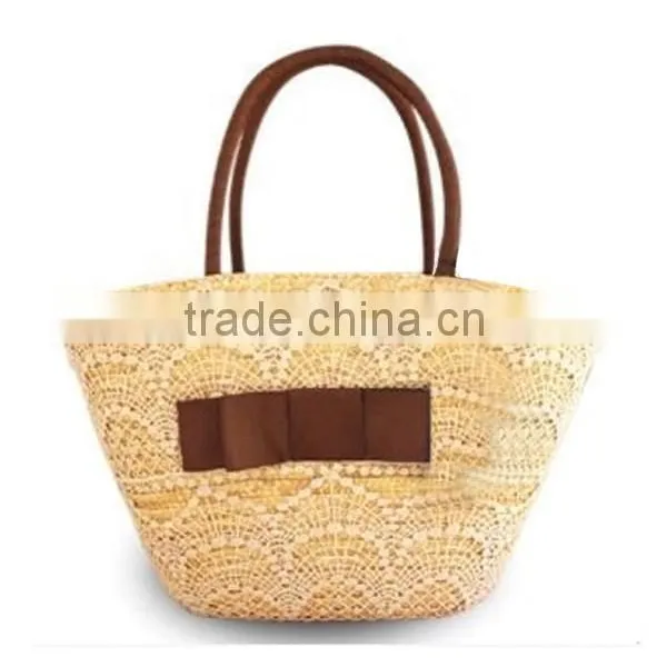 Colorful Fashion Handmade Woven Straw Beach Bag photo-2