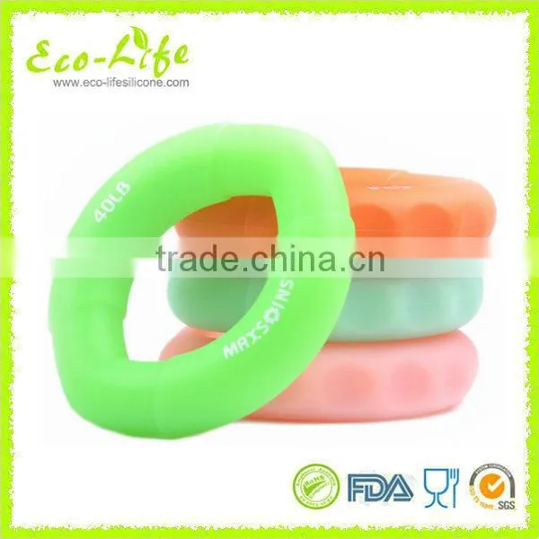 New Olive Shape 10cm Silicone Rubber Hand Grip Ring for Strength Training photo-2