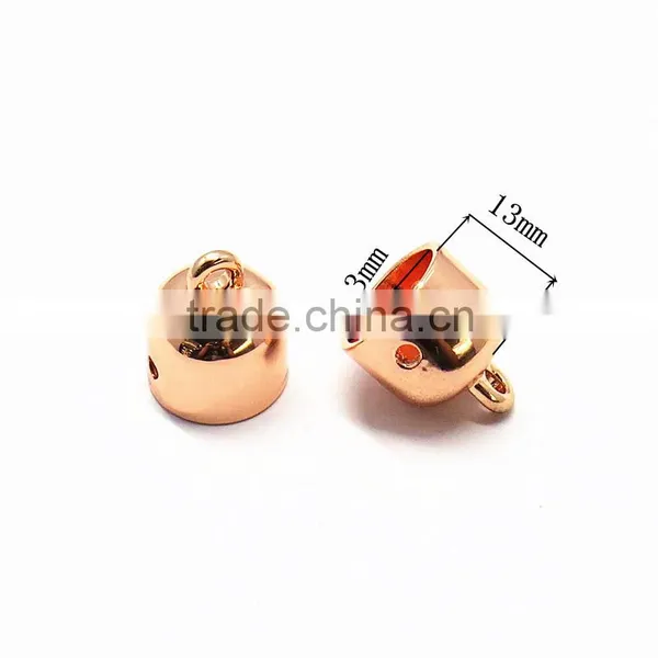 New Design Metal Drawstring Cord End Cap For Leather Cord photo-2