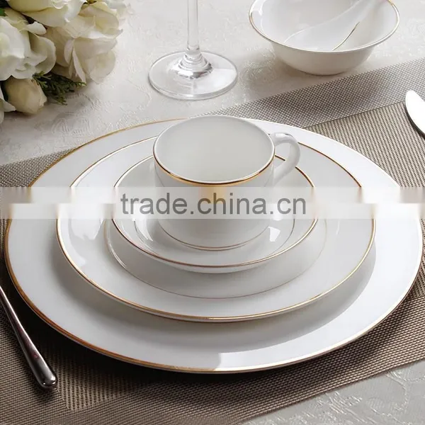 China Supplier Hotel Restaurant Bone China Ceramic Porcelain Dinner Set photo-2