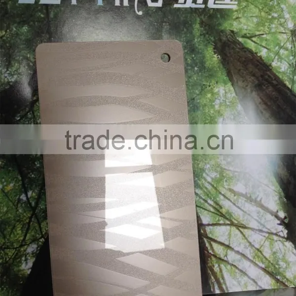 3D Embossed Acrylic Sheet Faced Mdf Board for Wooden Cabinet photo-3