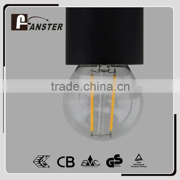 Clear Glass G45 Led Filament Bulb 2W Dimmable Led Bulb Light, 110V E27 Led Filament Bulbs photo-2