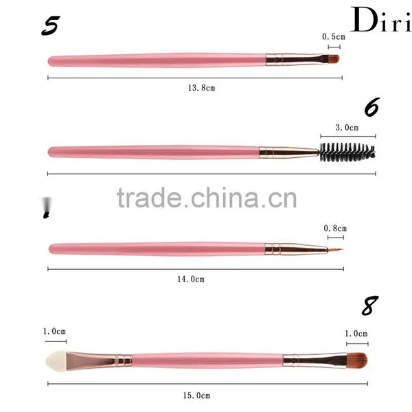 8Pcs Cosmetic Brushes Set Powder Foundation Eyeshadow Eyebrow Eyeliner Lip Brush photo-5