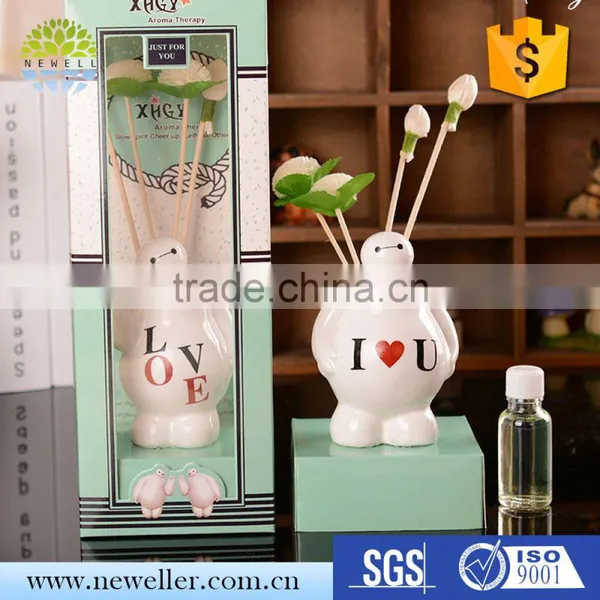 Trade Assurance Supplier Colorful Ceramic 220ml Reed Diffuser Sets With Bottle