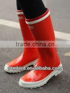 High Heels Women Rubber Rain Boots(factory)