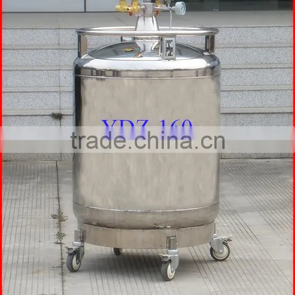 150L YDZ-160 Self-pressuring Liquid Nitrogen Dewar of High Quality photo-2