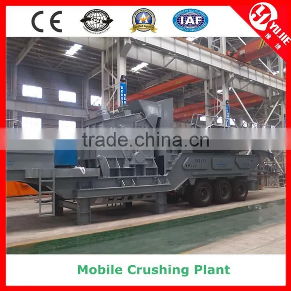 Trailer-Mounted 150-200T/H Mobile Mining Crushing Plant for Sale