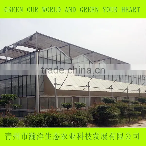 Multi Span Glass Greenhouse for Agriculture Planting photo-4