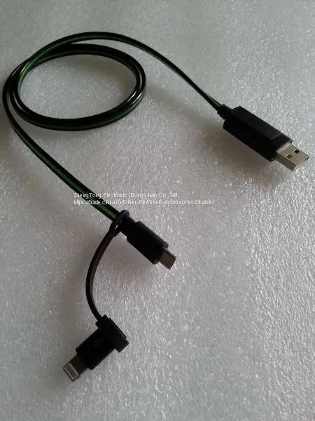 EL Lighting Charging Data Cable USB2.0 for Android And IPhone photo-2