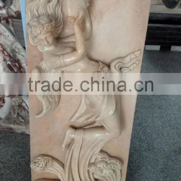 Indoor Decorative Marble Stone Wall Relief Sculpture photo-2