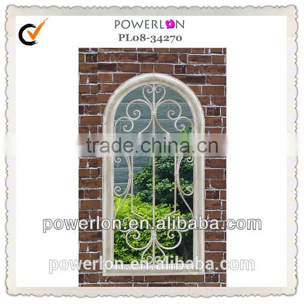Gothic Antirust Wrought Iron Decorative Mirror Wall Mirror photo-4