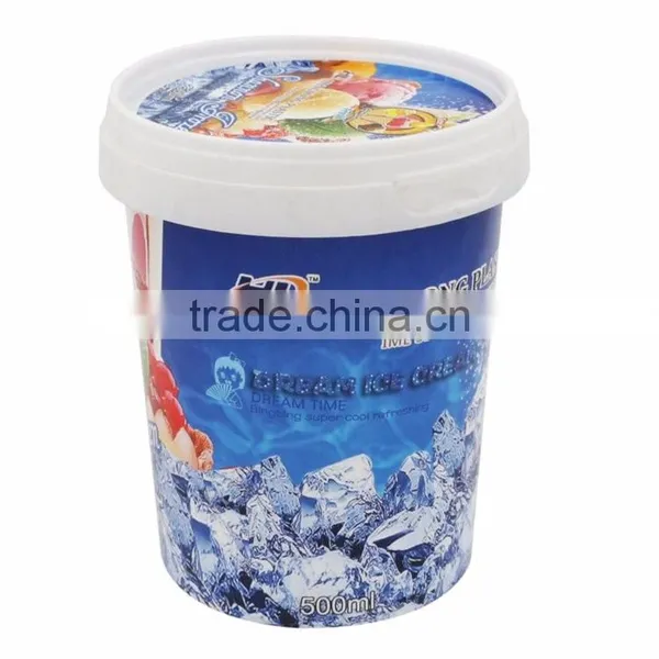 Round Ice Cream Container With Lid,Ice Cream Pints,Ice Cream Tubs Wholesale photo-6