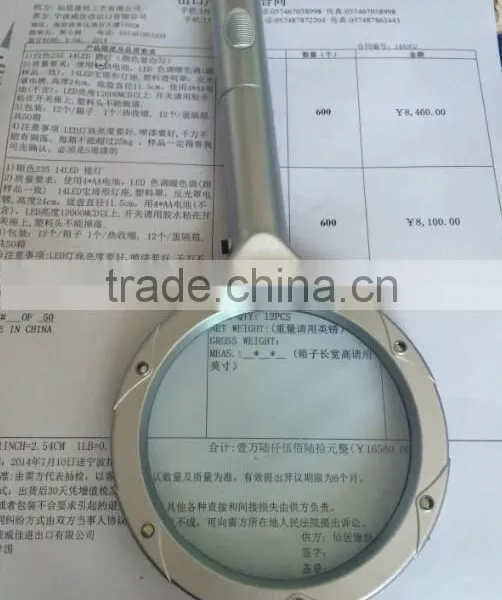 Hand-held Magnifier Battery Operated Led Lighted Magnifier photo-4