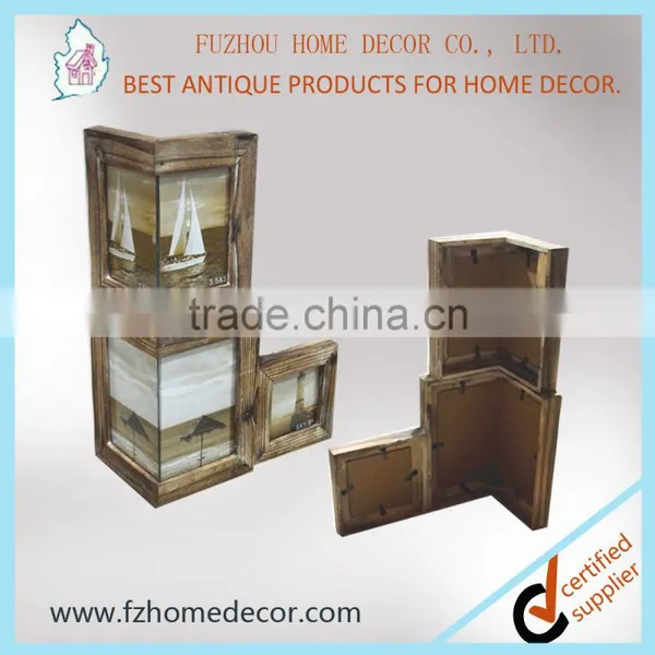 Creative Combination Wood Wall Corner Designs Photo Picture Frame/corner Protectors photo-2