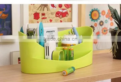 Cy271 Multi-Purpose PP Plastic Desktop Storage Box Case Pen Pencil Holder Plastic Cosmetics Make Up Office Desk Organizer photo-5